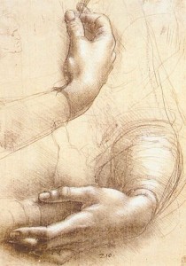 Hände. Leonardo da Vinci (1452–1519). ©  public domain.