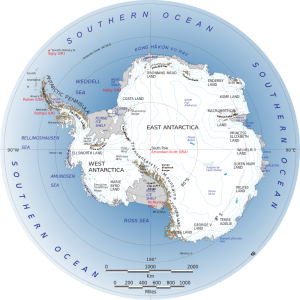 Wenn das Eis in dem Amundsen-Becken die nächsten 60 Jahre weiterhin so schnell abschmilzt, wie bisher, dann könnte sich dieser Prozess in ein nicht mehr aufzuhaltendes Phänomen verwandeln, das tausende von Jahren anhalten könnte. © public domain.
